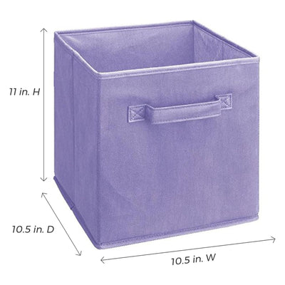 ClosetMaid Cubeicals Fabric Drawer, Open Storage Organizing Bin, Purple (2 Pack) - VMInnovations