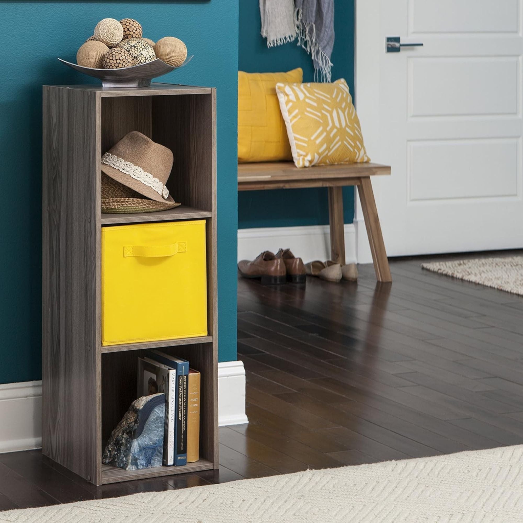 ClosetMaid Cubeicals Fabric Drawer, Open Storage Organizing Bin, Yellow - VMInnovations