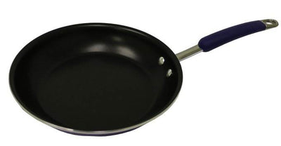 Rachael Ray 10-Piece Porcelain Enamel Cookware Set Nonstick Pots Pans - Blue