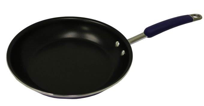Rachael Ray 10-Piece Porcelain Enamel Cookware Set Nonstick Pots Pans - Blue