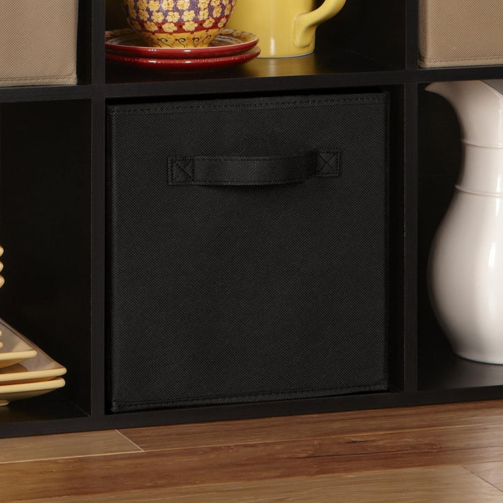 ClosetMaid Cubeicals Fabric Drawer, Open Storage Organizing Bin, Black (2 Pack)
