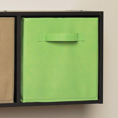 ClosetMaid Cubeicals Fabric Drawer, Open Storage Organizing Bin, Green (2 Pack) - VMInnovations