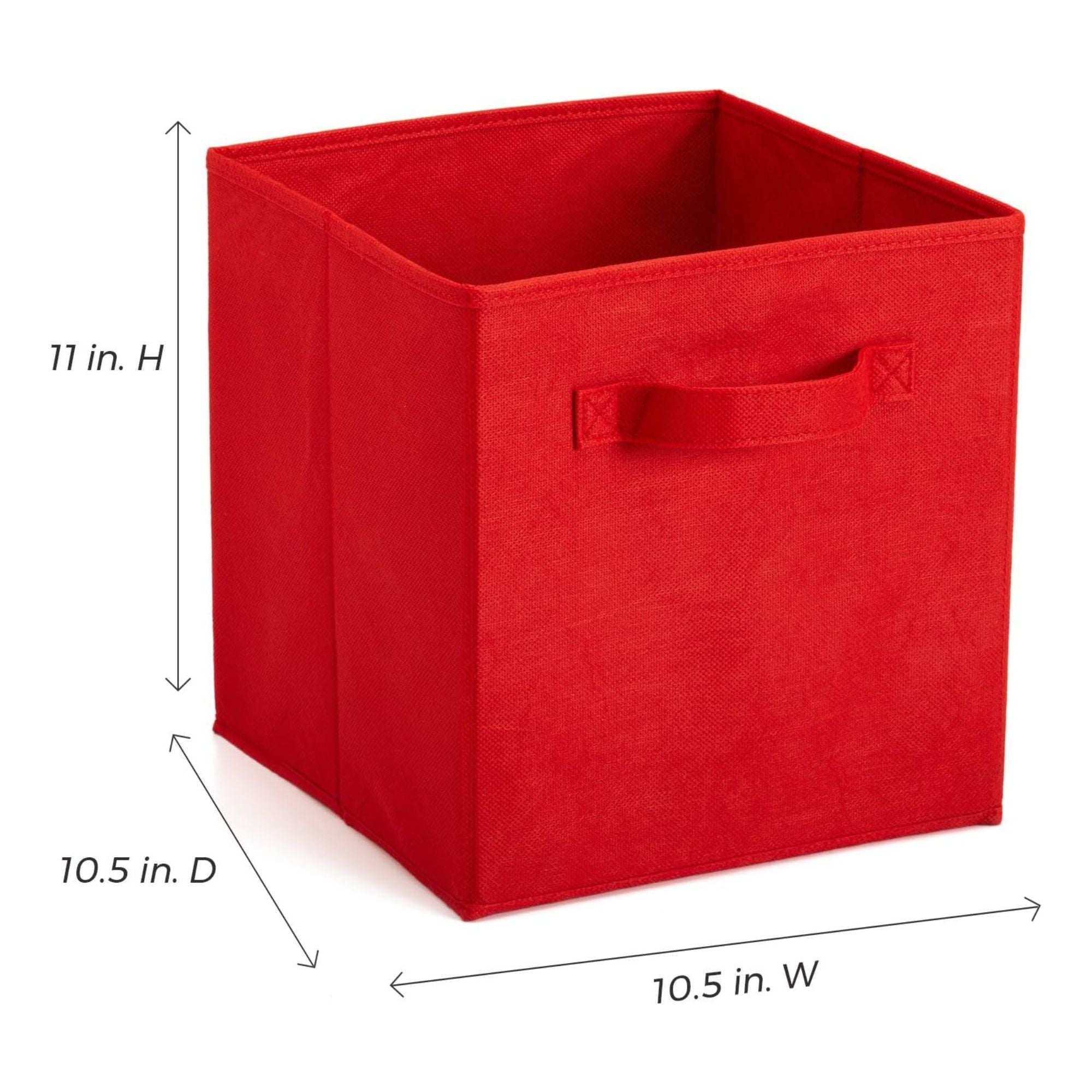 ClosetMaid Cubeicals Fabric Drawer, Open Storage Organizing Bin, Red (2 Pack) - VMInnovations