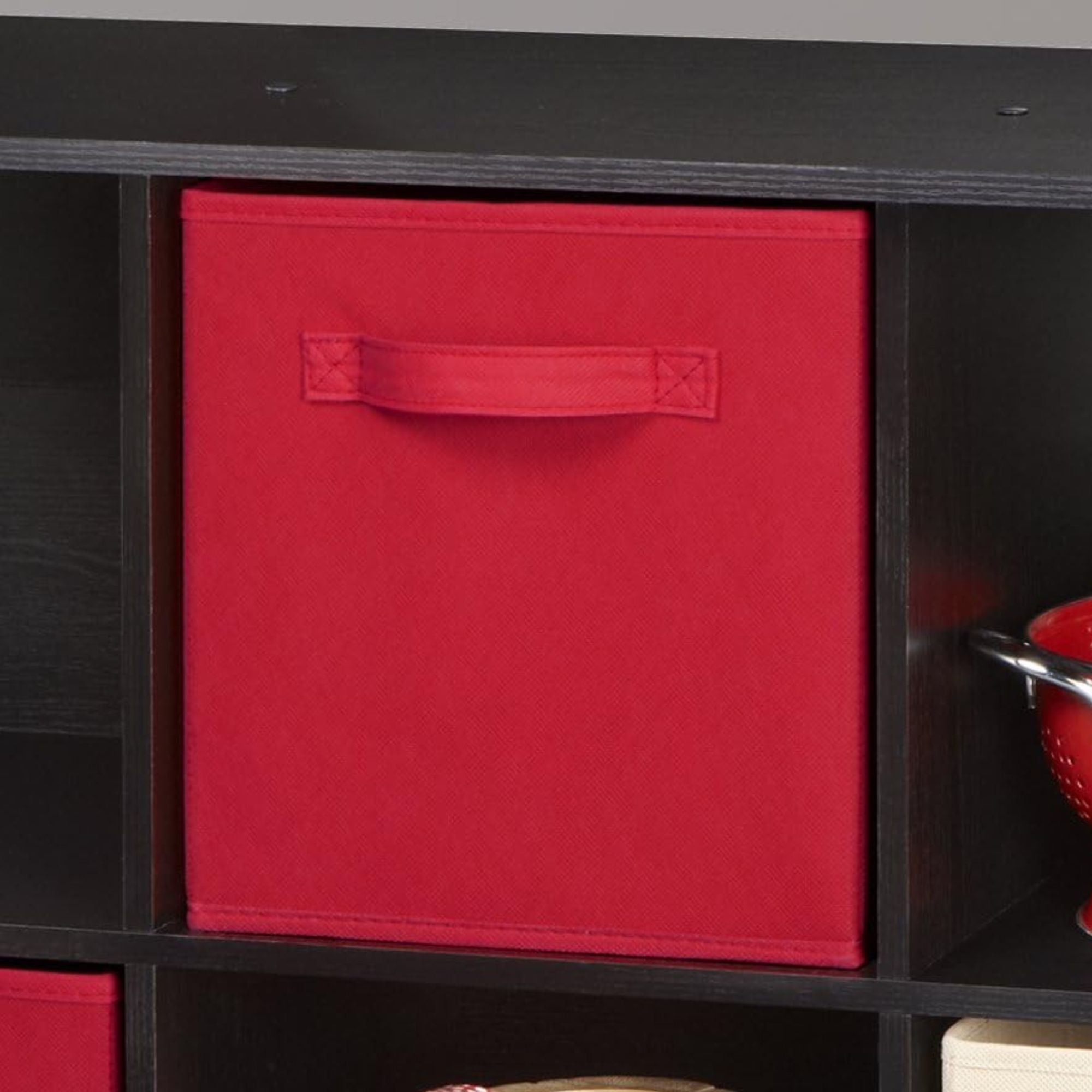ClosetMaid Cubeicals Fabric Drawer, Open Storage Organizing Bin, Red (2 Pack) - VMInnovations