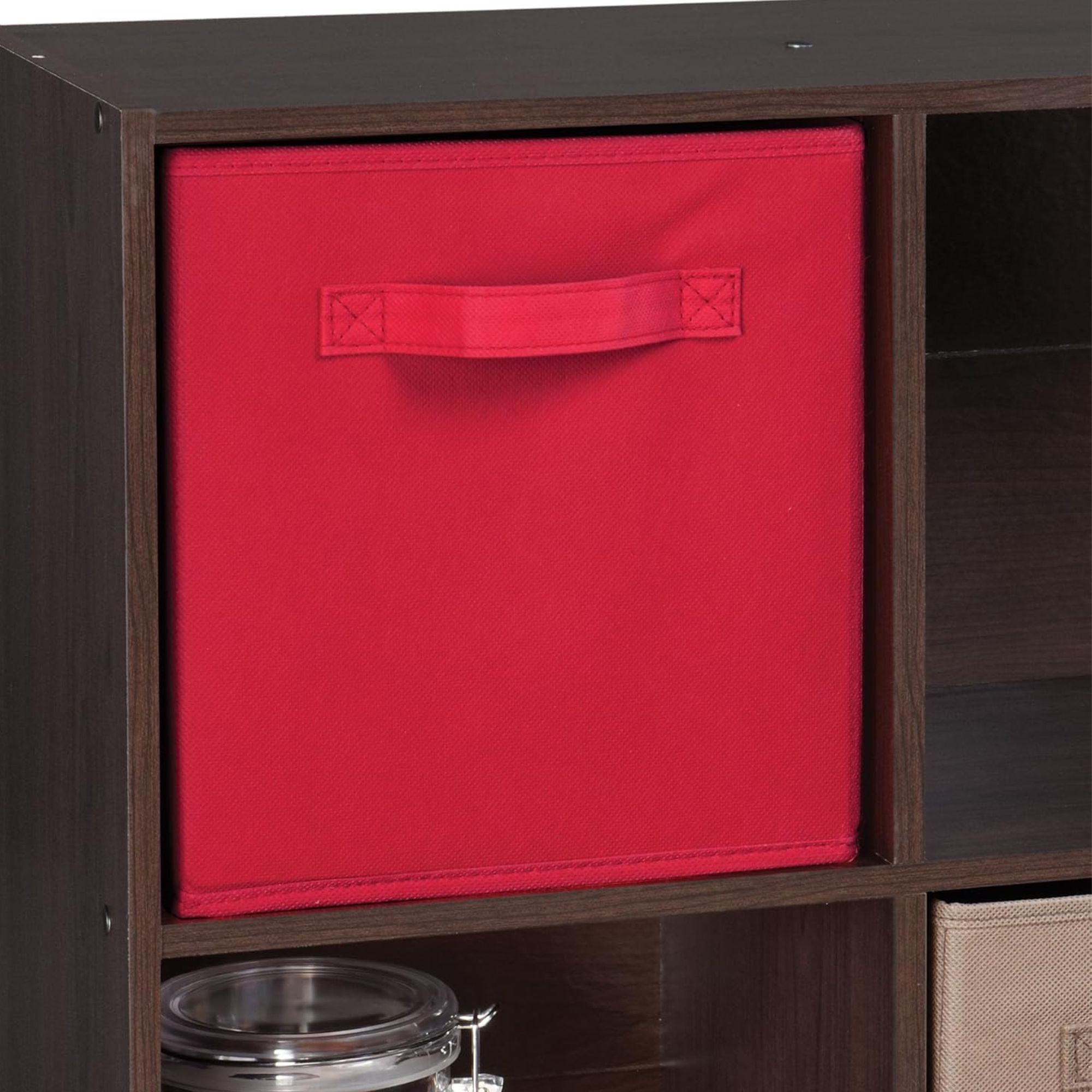ClosetMaid Cubeicals Fabric Drawer, Open Storage Organizing Bin, Red (2 Pack) - VMInnovations