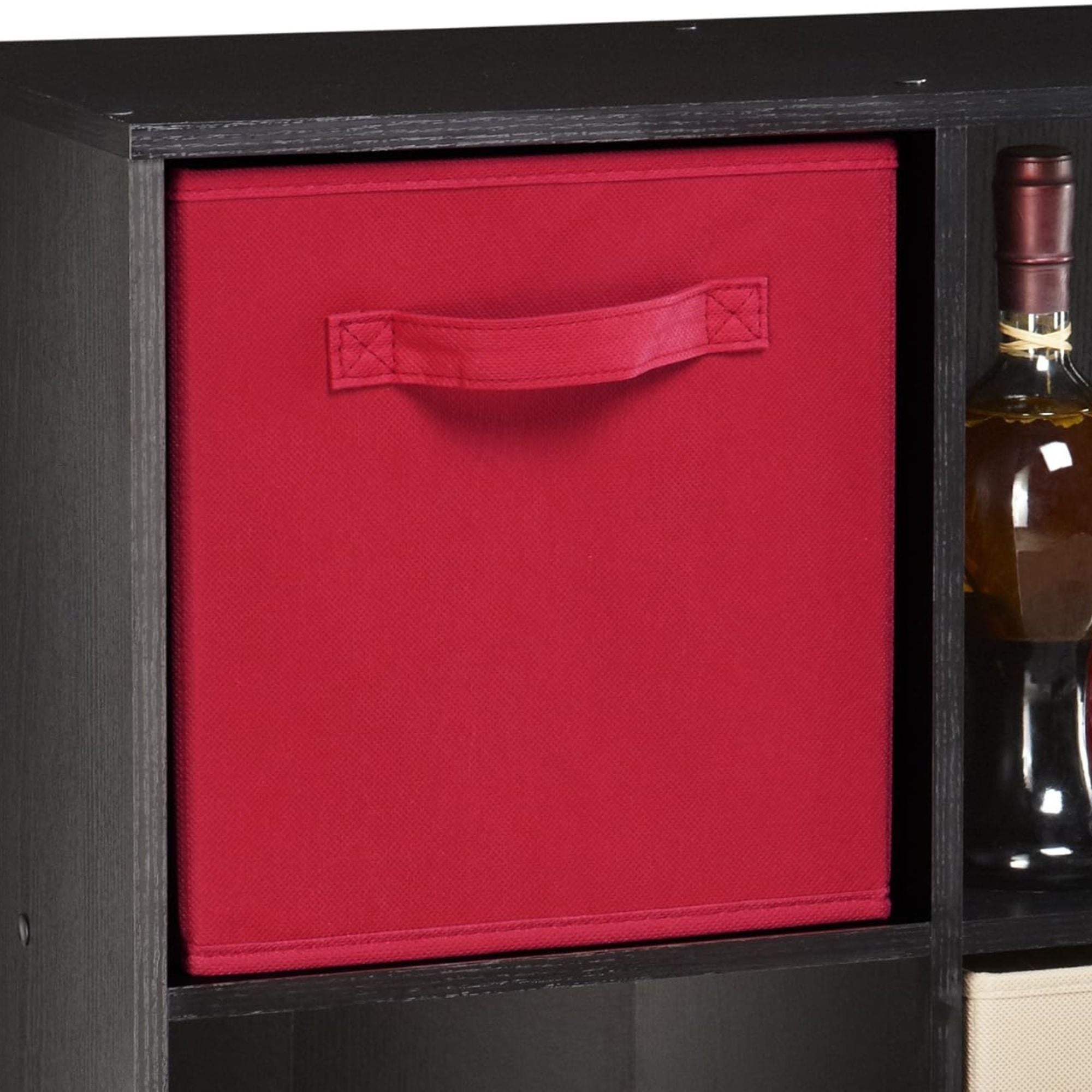 ClosetMaid Cubeicals Fabric Drawer, Open Storage Organizing Bin, Red (2 Pack) - VMInnovations