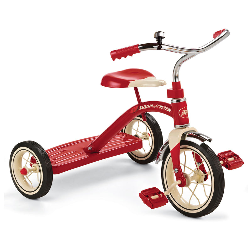 Classic 10 Inch Toddler Tricycle with Rubber Tires and Steel Frame (Open Box)