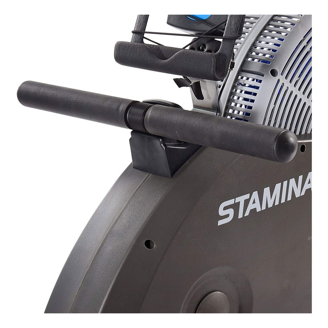 Stamina Products 1406 ATS Folding Cardio Exercise Air Rower Rowing Machine, Gray - VMInnovations
