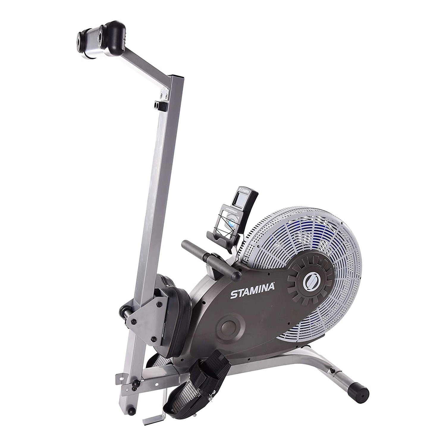 Stamina Products 1406 ATS Folding Cardio Exercise Air Rower Rowing Machine, Gray - VMInnovations