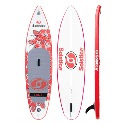 Solstice Watersports 10 Ft Inflatable Stand-Up Paddle Board Kit,Red(For Parts)