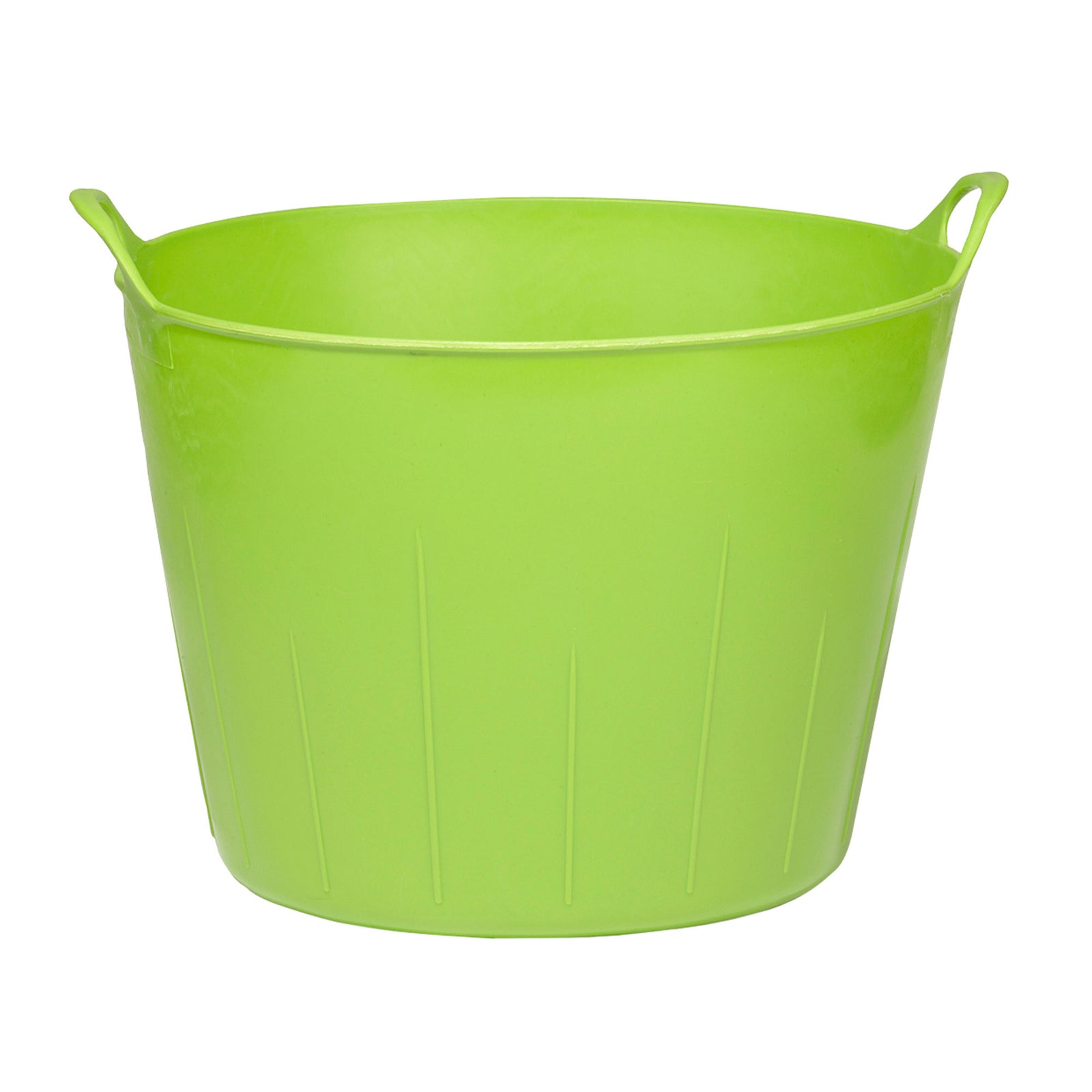 Little Giant 11 Gallon Heavy Duty Farm Bucket Poly/Rubber Flex Tub with Handles - VMInnovations