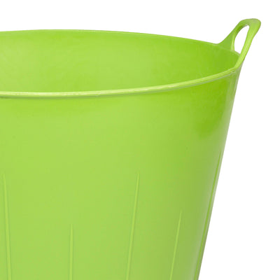 Little Giant 11 Gallon Heavy Duty Farm Bucket Poly/Rubber Flex Tub with Handles - VMInnovations