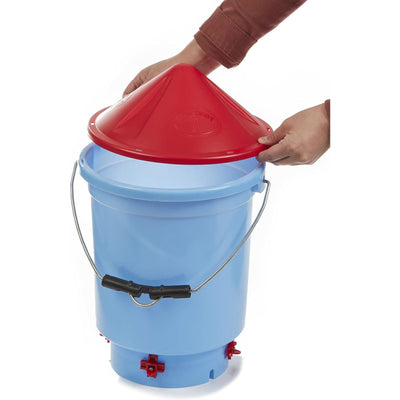 Little Giant 3 Gal Hen Hydrator, Outdoor Chicken Waterer Poultry Water Dispenser - VMInnovations