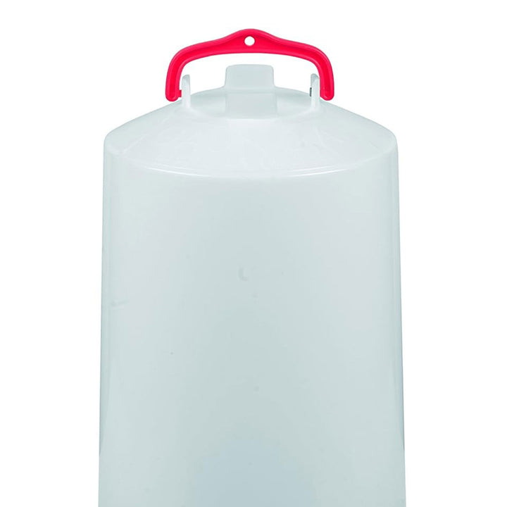 Little Giant Deep Base Poultry Waterer w/ Handle for Chickens & Birds, 3 Gal Red