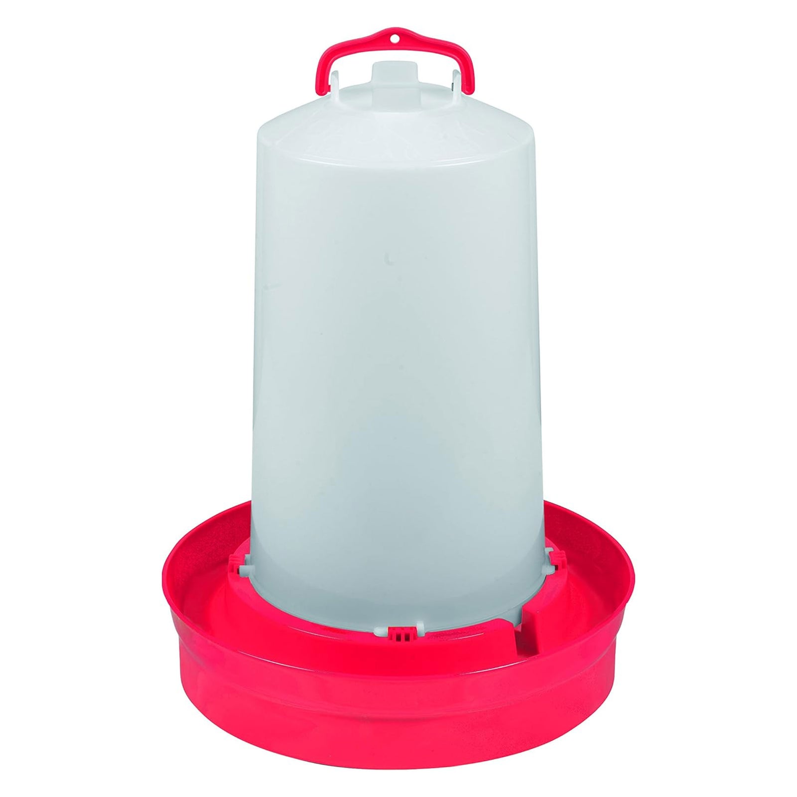 Little Giant Poultry Waterer w/ Handle for Chickens & Birds, 3Gal Red (Open Box) - VMInnovations