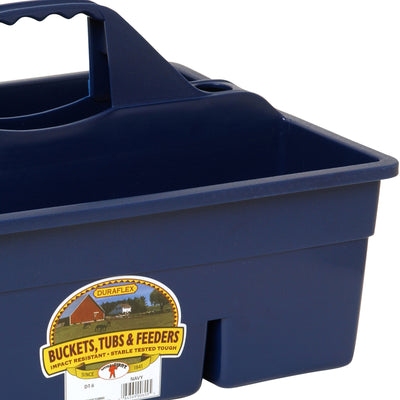 Little Giant Plastic Box Organizer w/2 Compartments & Grip Handle, Navy (Used)