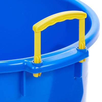 Little Giant 40 Quart Durable and Versatile Utility Muck Tub w/Handles, Blue - VMInnovations