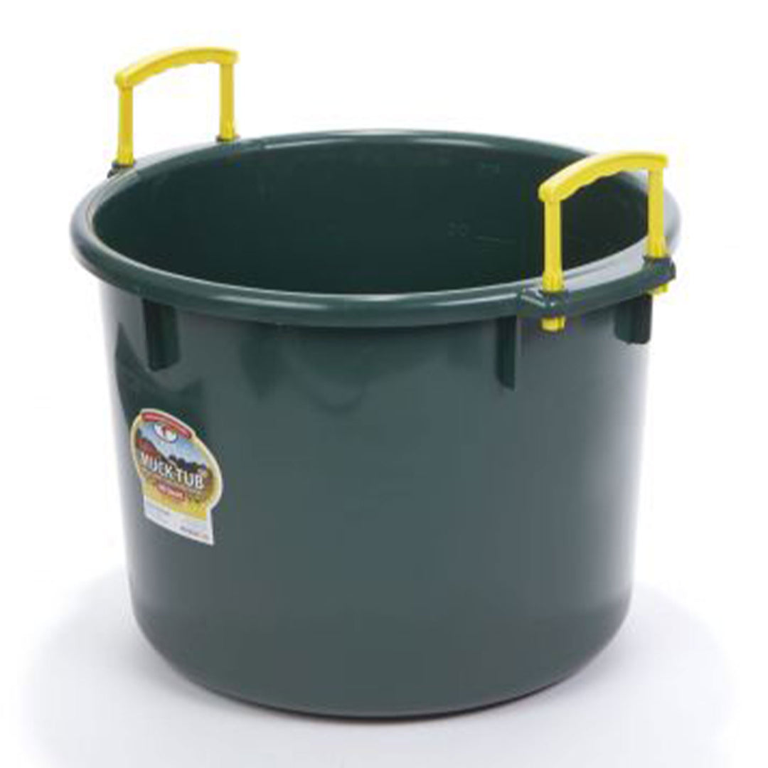 Little Giant 40 Quart Durable and Versatile Utility Muck Tub w/Handles, Green