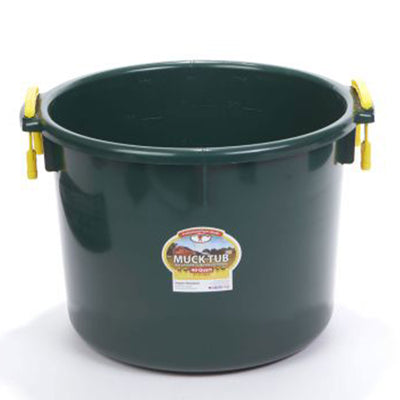 Little Giant 40 Quart Durable and Versatile Utility Muck Tub w/Handles, Green - VMInnovations
