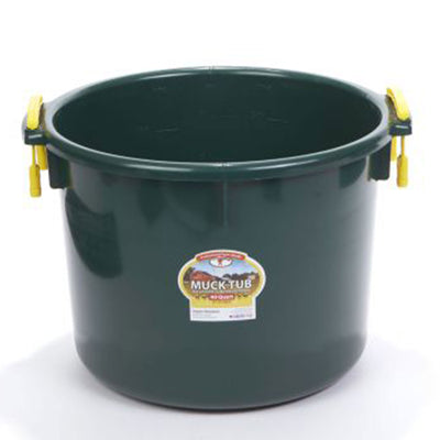 Little Giant 40 Quart Durable and Versatile Utility Muck Tub w/Handles, Green