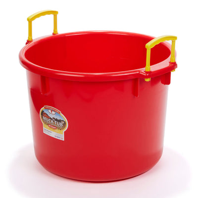 Little Giant 40qt Durable & Versatile Utility Muck Tub w/Handles, Red (Open Box) - VMInnovations