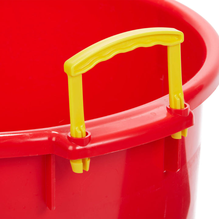 Little Giant 40qt Durable & Versatile Utility Muck Tub w/Handles, Red (Open Box)