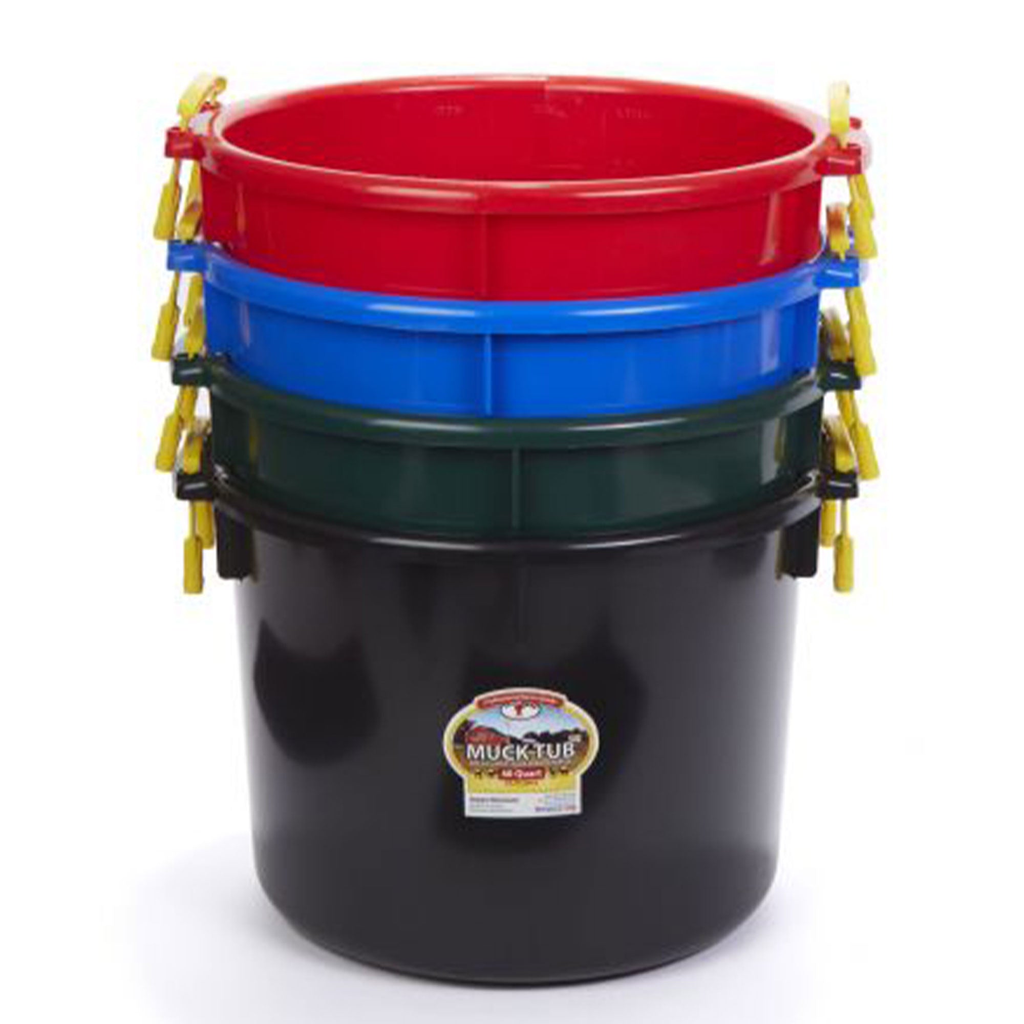 Little Giant 40qt Durable & Versatil Muck Tub w/Handles, Black (Open Box)
