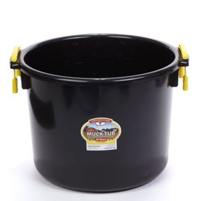 Little Giant 40qt Durable & Versatil Muck Tub w/Handles, Black (Open Box) - VMInnovations