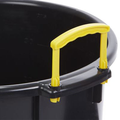 Little Giant 40 Quart Durable and Versatile Utility Muck Tub w/Handles, Black