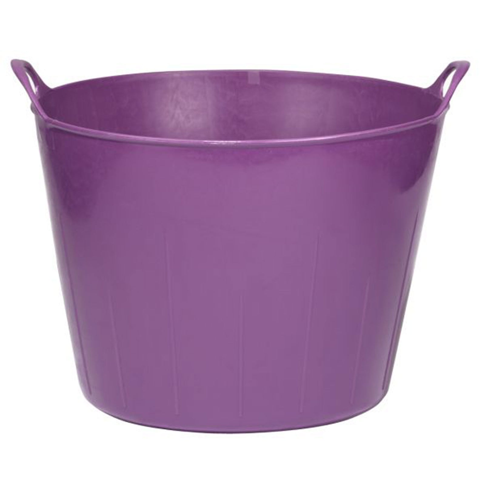 Little Giant 11 Gallon Heavy Duty Farm Bucket Poly/Rubber Flex Tub with Handles - VMInnovations