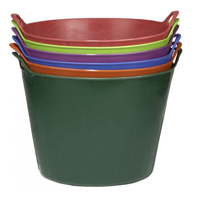 Little Giant 11 Gallon Farm Bucket Poly/Rubber Flex Tub with Handles (Open Box)