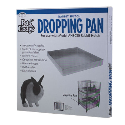 Pet Lodge 24 x 24 x 2.75 in Heavy Duty Metal Rabbit Waste Pan (Open Box)