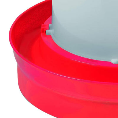 Little Giant Deep Base Poultry Waterer w/ Handle, Chickens & Birds, 1 Gal, Red
