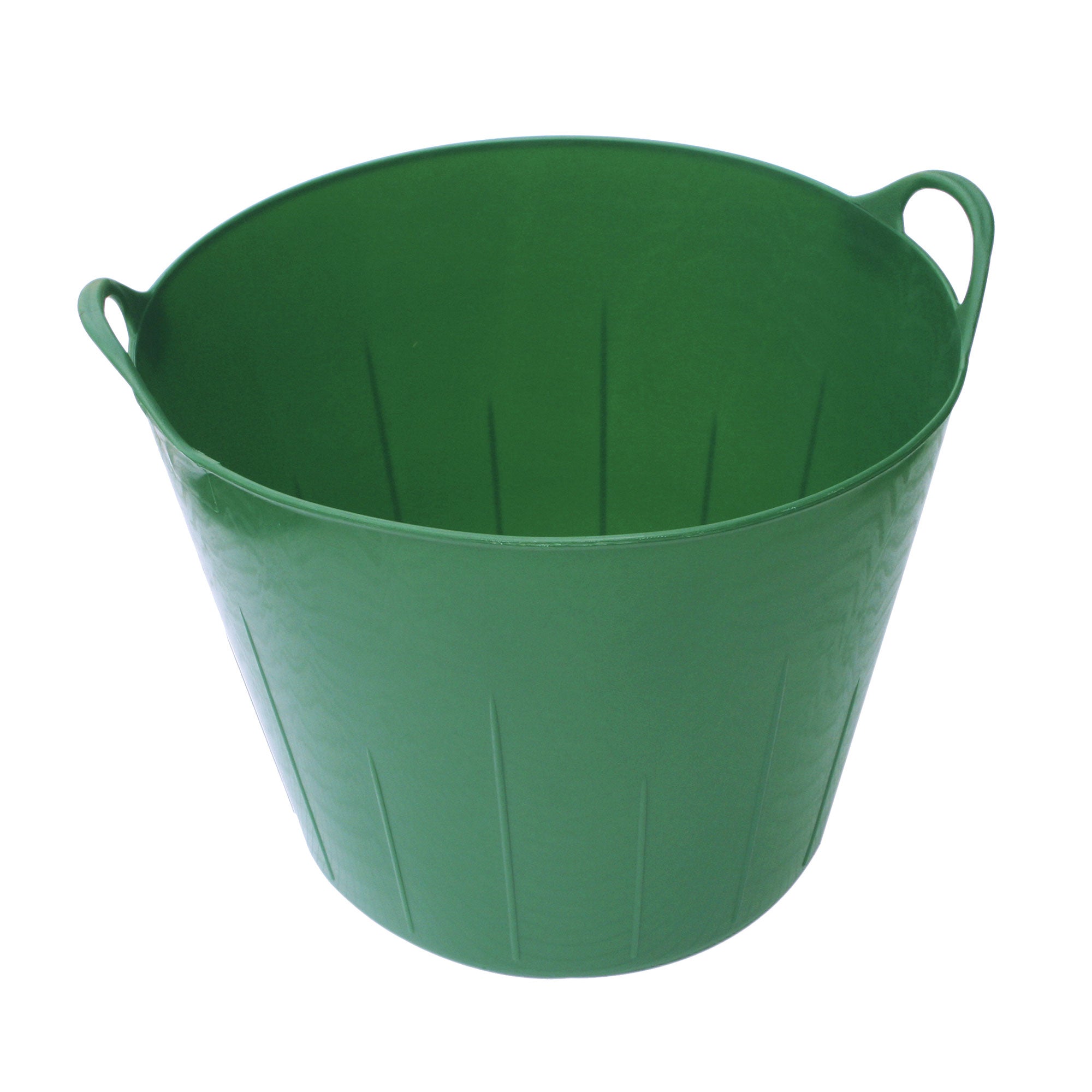 Little Giant 11 Gallon Heavy Duty Farm Bucket Poly/Rubber Flex Tub with Handles - VMInnovations