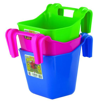Little Giant 12Qt Mountable Livestock Hook Over Bucket Feeder, Green (Open Box) - VMInnovations