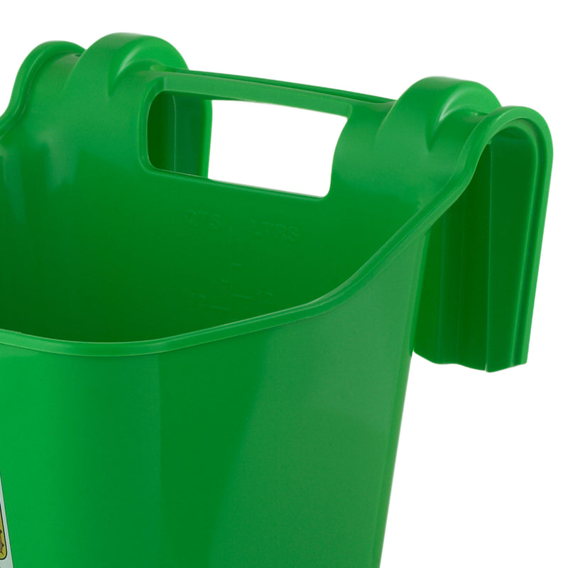 Little Giant 12Qt Mountable Livestock Hook Over Bucket Feeder, Green (Open Box)