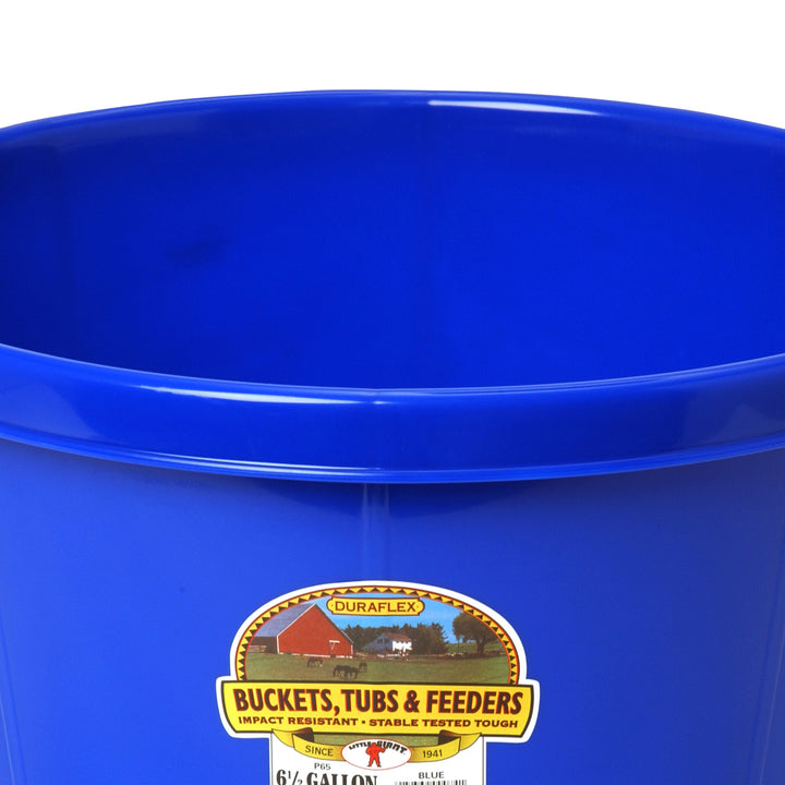 Little Giant 6.5 Gallon Plastic All Purpose Plastic Pond Tub w/ Hand Grips, Blue