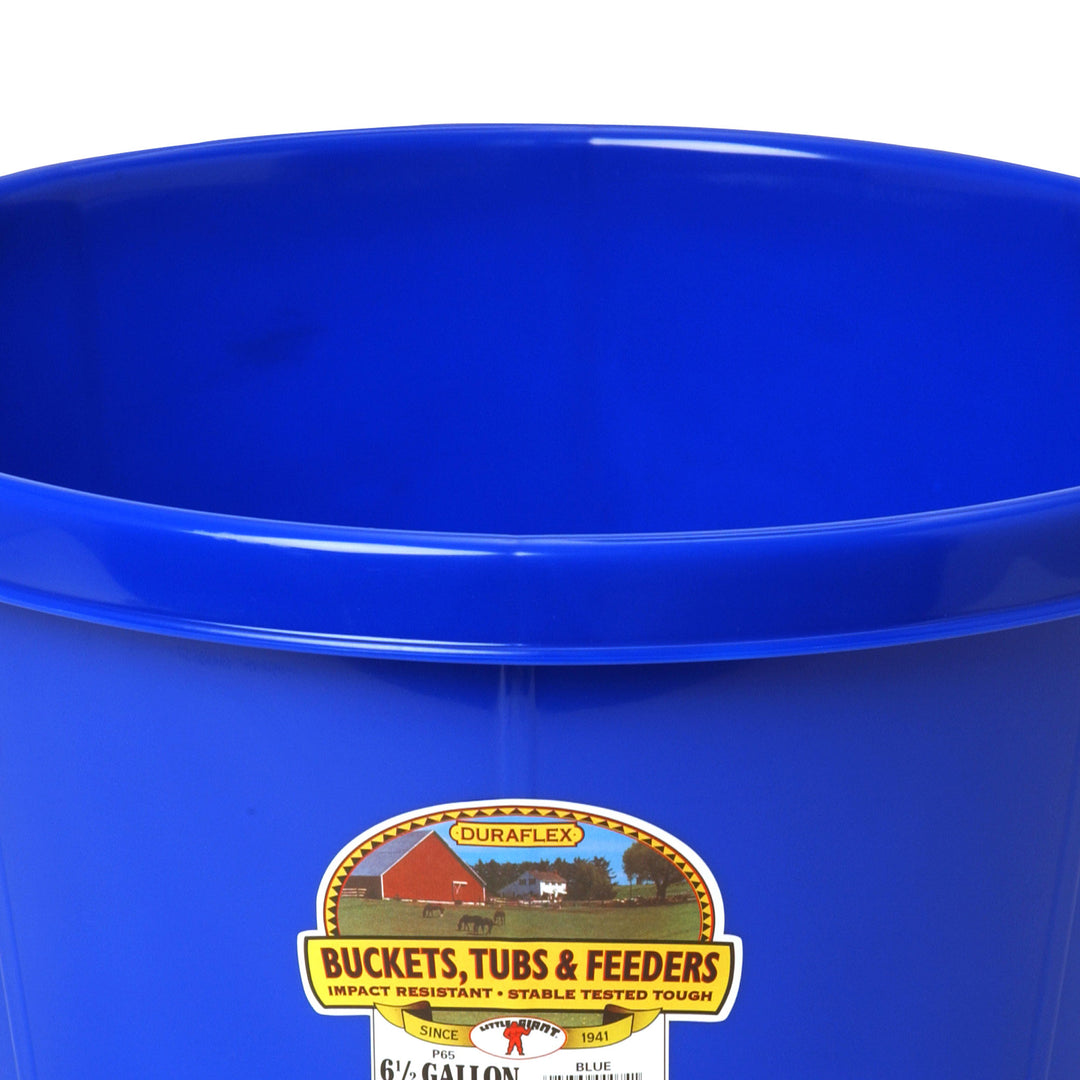 Little Giant 6.5 Gal All Purpose Plastic Pond Tub w/Hand Grips, Blue(Open Box) - VMInnovations