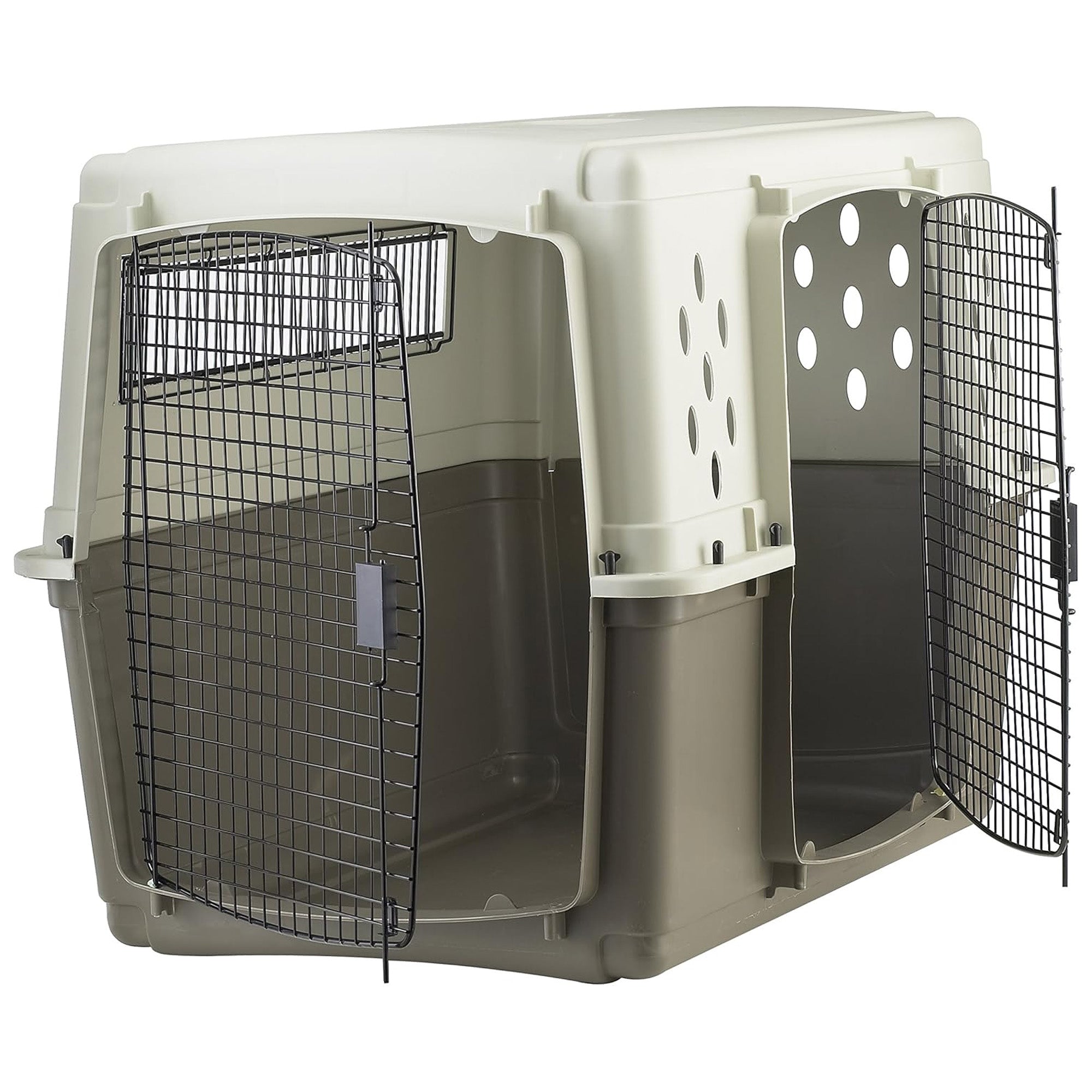 Pet Lodge 2-Door Pet Crate, Airline Approved Dog & Cat Carrier for Travel, XL - VMInnovations