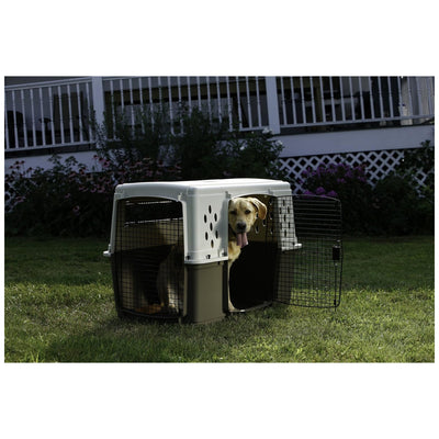 Pet Lodge 2-Door Pet Crate, Airline Approved Dog & Cat Carrier for Travel, XL - VMInnovations