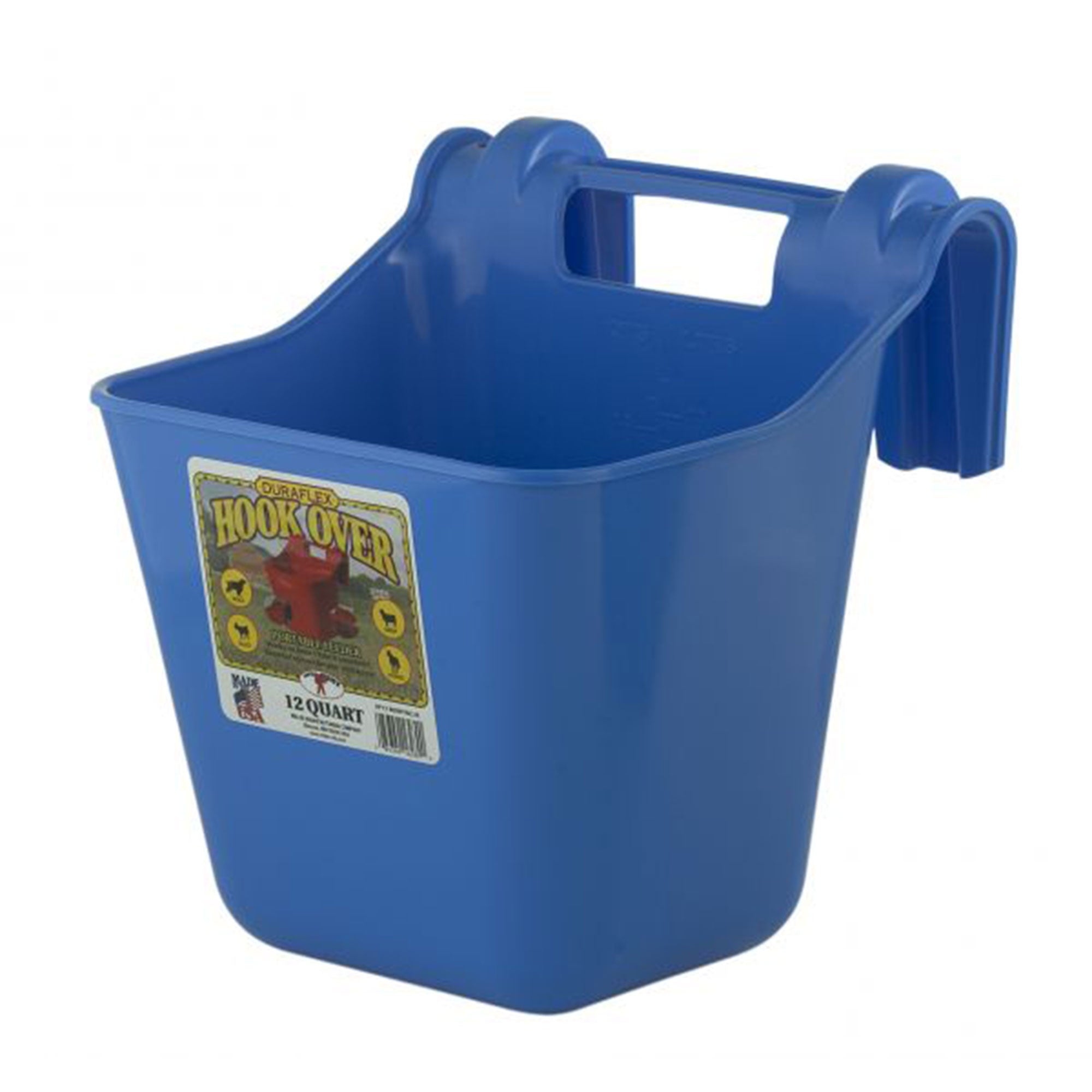 Little Giant 12 qt. Livestock & Pet Hook Bucket Feeder, Berry Blue (Open Box) - VMInnovations