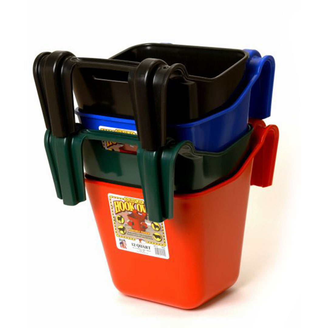 Little Giant 12 qt. Livestock & Pet Hook Bucket Feeder, Berry Blue (Open Box)
