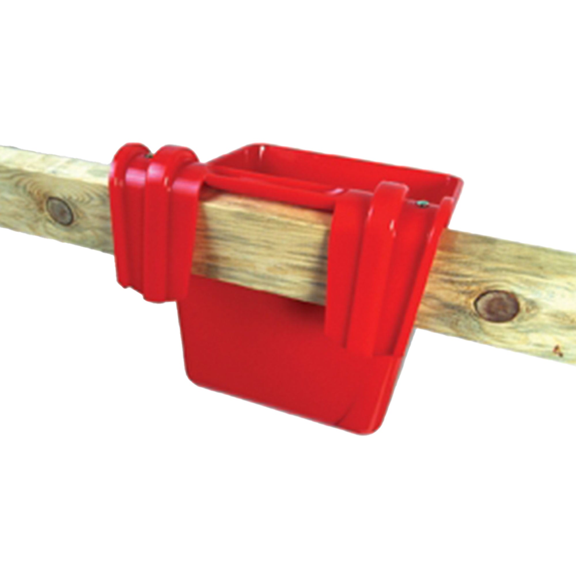 Little Giant 15 Qt Mountable Livestock & Pet Hook Over Bucket Feeder, Red (Used) - VMInnovations