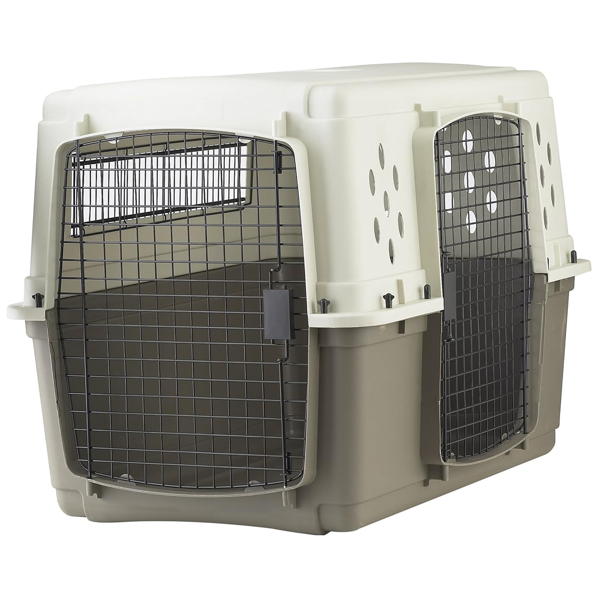 Pet Lodge 2-Door Pet Crate, Airline Approved Dog & Cat Carrier for Travel, Large - VMInnovations