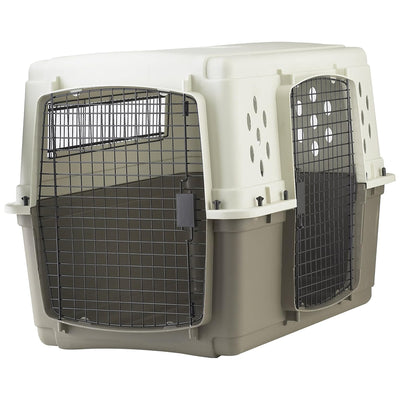 Pet Lodge 2-Door Pet Crate, Airline Approved Dog & Cat Carrier for Travel, Large - VMInnovations