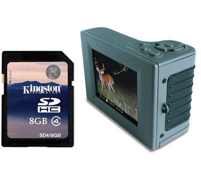 MOULTRIE Hand Held Digital Picture Viewer 2.8" LCD Display USB/SD + 8GB SD Card