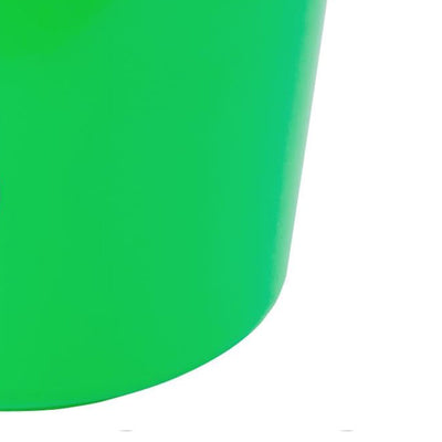 Little Giant Flat Back Plastic Animal Feed Bucket, Metal Handle, 20 Qt, Lime - VMInnovations
