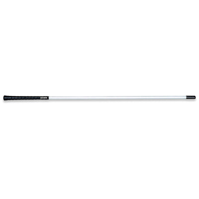 Hot Shot Livestock Show Stick, 54-Inch Cattle Sorting Pole with Golf Grip, White - VMInnovations