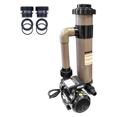 Swimline Hydrotools 70026HCK Cartridge Pool Filter Complete System 2220 GPH Pump - VMInnovations