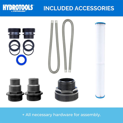 Swimline Hydrotools Cartridge Pool Filter Complete System 2220GPH Pump(Open Box)